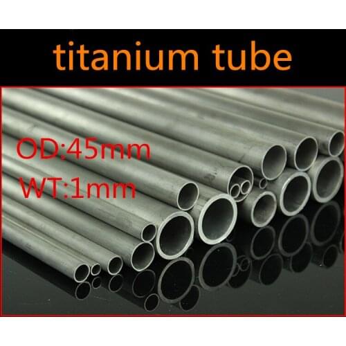 45mm OD 43mm ID ASTM GR2 titanium tube TA2 Industrial titanium tube Automobile exhaust modification Titanium Pipes