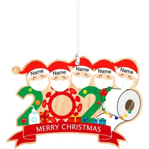 Merry Christmas Family Member Ornaments Christmas Tree Hanging Decoration Christmas Tree Toppers Festive & Party Supplies
