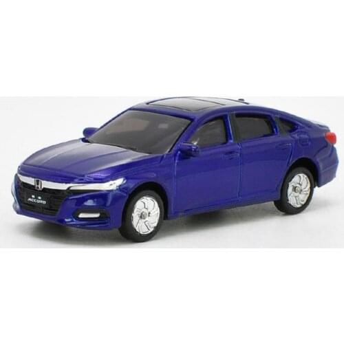 1/64 Scale 10th Generation Honda All New Accord 2018 Blue Diecast model