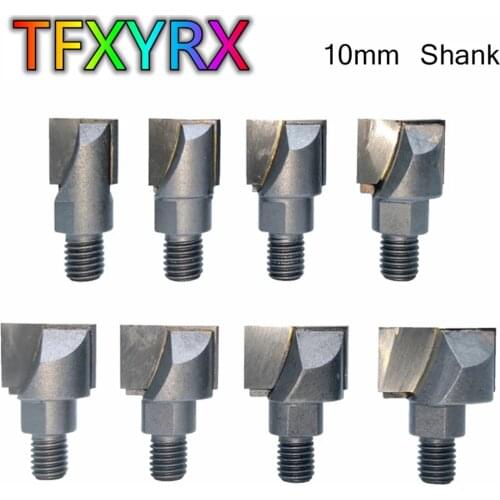 1pc 10mm Shank Screw Thread Router Bit CNC Cleaning Bottom Lock Milling Cutter for Wood Woodworking Tools