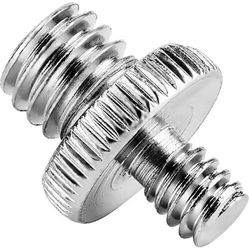 10 Pcs 1/4" Male to 3/8" Male Threaded Screw Adapter for Camera/Shoulder Rig/Tripod/Socket Studio/Lighting Equipment/GoPro Hero