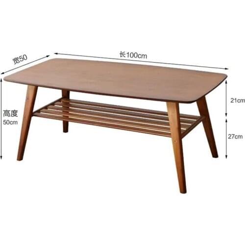 100*50*50cm Bamboo Coffee Table Modern Living Room Tea table