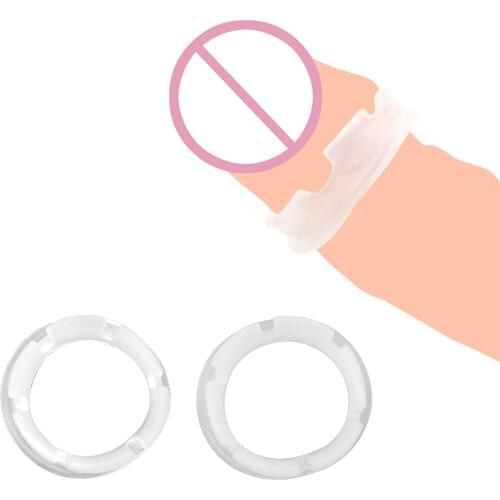 2pcs Cock Penis Widening Rings Foreskin Resistance Ring Glans Delay Trainer Tassel Penis Ring Foreskin Correction