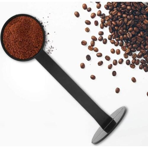 2 In 1 Coffee Spoon Tamping Scoop Standard Measuring Spoon Dual-use Bean Scoop Powder Press Scoop Coffee Machine Kitchen Tools