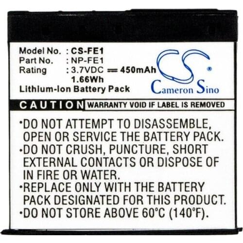 Cameron Sino 450mAh battery for SONY Cyber-shot DSC-T7 T7/B T7/S NP-FE1 Camera Battery