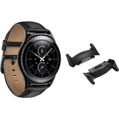 ALLOYSEED 2pcs Stainless Steel Smart Watch Band Connector Adapter 20mm for Samsung Gear S2 RM-720 Smartwatch