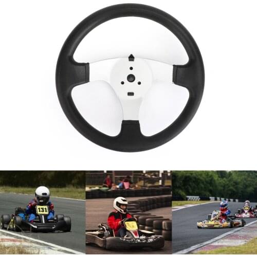 Areyourshop 300MM Classic Steering Wheel for 150-250Cc Beach Kart Go Kart Buggy Quad Accessories