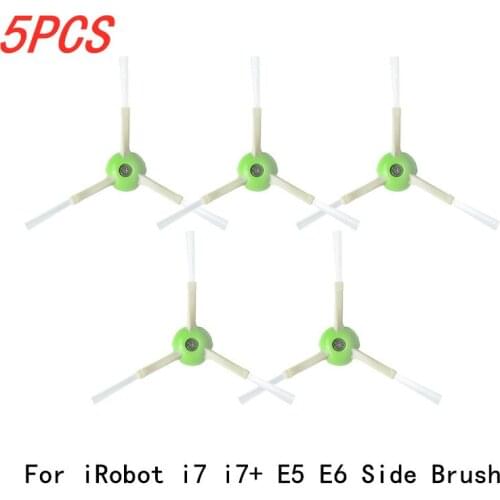 5PCS Washable Side Brush Accessroies for iRobot Roomba i7 i7+ E5 E6 Series i 7 i 7+ E 5 E 6 Robot Vacuum Cleaner Kits Parts