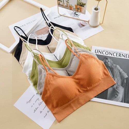 Elastic Gathering Bralette Push Up Bra Summer Anti-light Korean Style Wild Bra Tube Top Sexy No Rims Bra