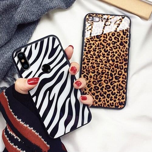 Tempered Glass Case For Huawei Nova 5 5i Pro 4 4e 3 3i 3e Leopard Print Hard Cover For Huawei Nova 5 Pro 2 Plus 2i 2s Casing