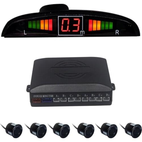 Parking Sensor With 8 Sensors Reverse Backup Car Parking Radar Monitor Detector System for Volkswagen PTouareg Touran Beetle