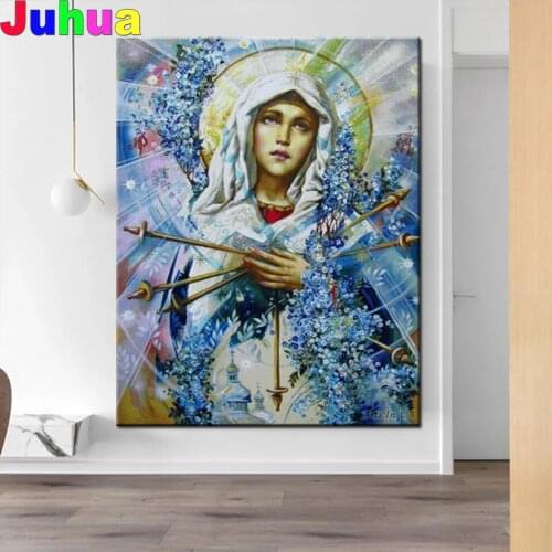 Virgin Embroidery Diamond Mosaic diy 5d diamond Painting Animals Full Square Round drill,New diamond embroidery Sale,Wall Sticke