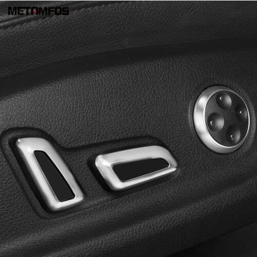 For Audi A4 B9 A6 C7 ABS Matte Seat Adjust Control Switch Button Cover Trim Decoration Interior Accessories Car Styling Parts