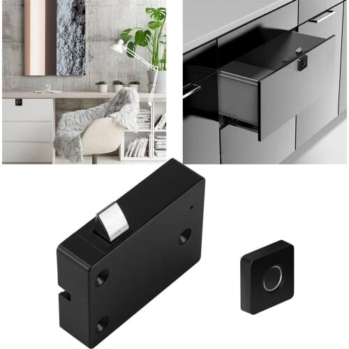 Drawer Intelligent Electronic Lock,Cabinet Smart Lock,Door USB Security Storage Furniture Fingerprint Padlock,Digital Door Lock
