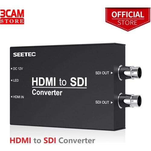 Seetec HDMI to SDI Converter HTS Black Broadcast SDI Converter Heavy Metal Housing for HDMI Monitor SDI Monitor Projector Camera