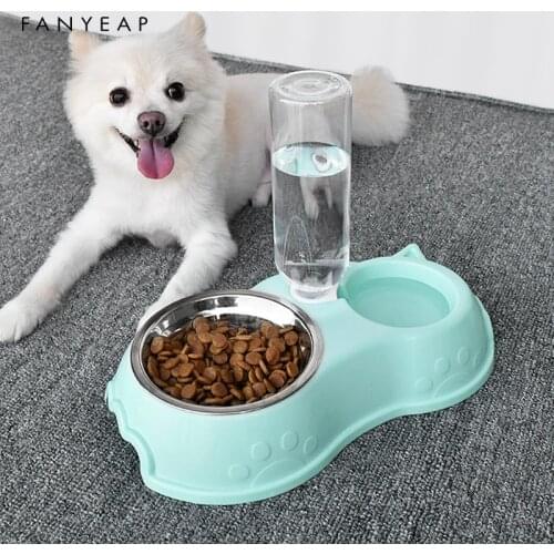 Pet Bowls Dog Food Water Feeder Pet Drinking Dish Feeder Cat Puppy With Raised Feeding Supplies Small Dog Accessories Pet Produc