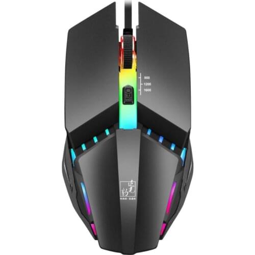 K3 Ergonomic USB Colorful Breathing Light Wired Gaming Mouse for PC Computer 2.4GHz Ergonomic Mice Sound Silent Mouse For Laptop
