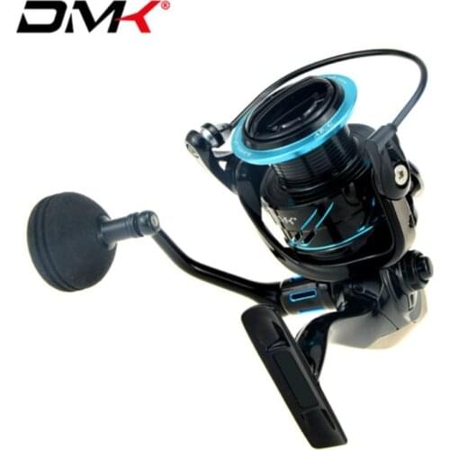 NEW DMK BLUE MOON 11BB 5.2:1 2500-5000 Size Spinning Fishing Reel 16kg Max Drag CNC Aluminum Spool Moulinet Peche Graphite Reels