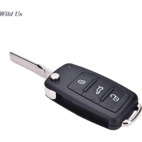 New Fit for Polo GOLF MK6 Touareg 3 Button Remote Key FOB shell case
