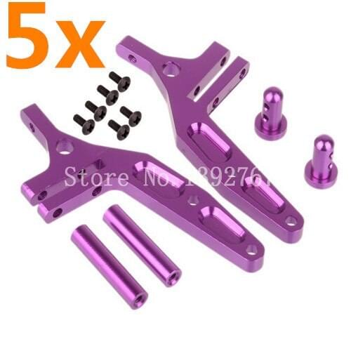 Wholesale 5Packs HSP Upgrade Parts 106044 06017 Aluminum Alloy Wing Stay For 1/10 4WD Nitro RC Car Off Road Buggy Warhead 94166
