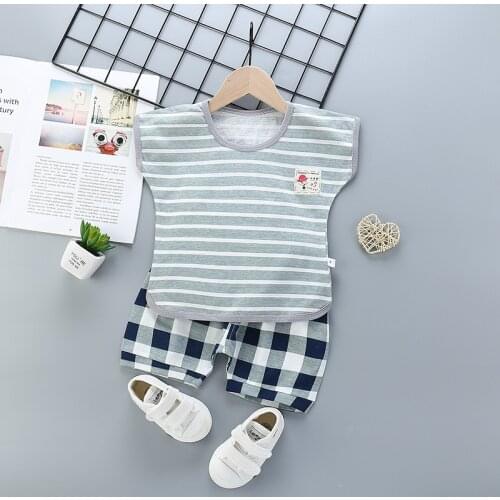 0-5Y Summer Infant Neborn Children Clothing Set Baby Boy Girl Clothes Sets Toddler Kids Shotr Sleeve Tshirt+Pants 2pieces Set