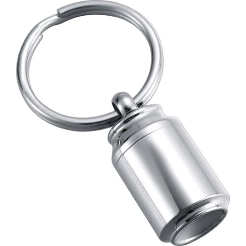 Dad Gifts pop-top can Cremation Urn Keychain Stainless Steel Funeral Urn Key Ring for Ashes Keepsake Memorial Cremation