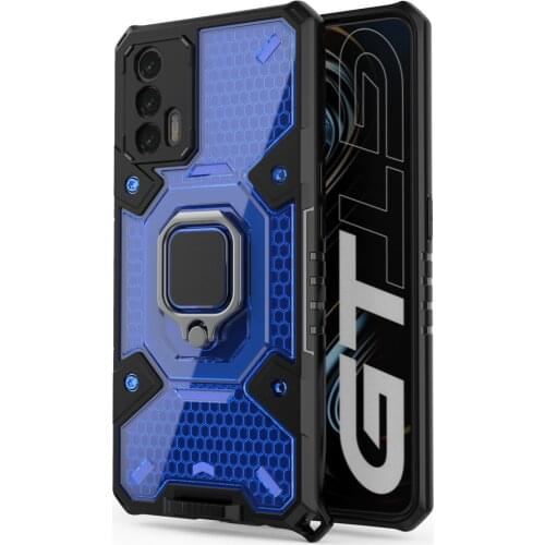 Airbag Metal ring case For Realme 8 Pro Realme8 Realme GT Camera lens protect Phone Cover For OPPO Find X3 Fundas