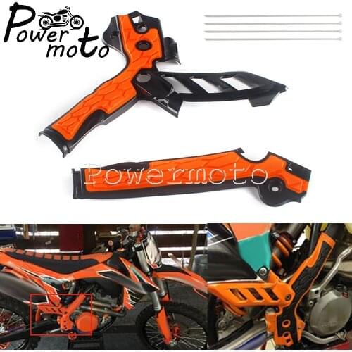 Motocross Grips Frame Guard Covers Protection for 125 150 200 250 300 350 450 500 XC SX EXC XCW XCF SXF XCFW Enduro MX Dirt Bike