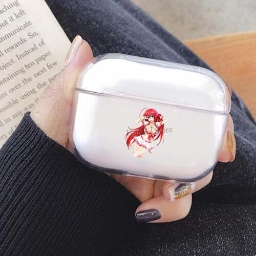 High School DxD Rias Gremory School Girl Cover For AirPods Pro 3 Air Pods Case Earphone Accessories TPU Protector Airpods3 Case