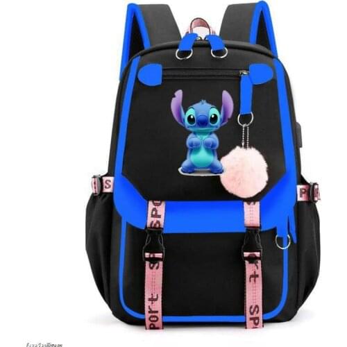 Stitch Backpack Cartoon School Bags for Teens Girls Boy Kids Cartoon Knapsack Men Women Travel Rucksack Mochila Gift