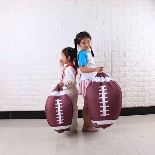 Football Basketball Shaped Toy Storage Bag Stuffed Animal Storage Bean Bag Kids Clothes Toy Organizer Baseball Sports Bag