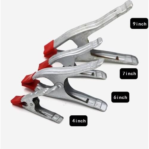 2pcs/LOT 4"/6"/ 7"/9"Inch Heavy Duty Spring Clamps Woodworking Pipe Clamp Spring Clip A Type