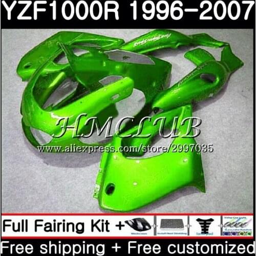 Thunderace For YAMAHA YZF1000R 96 97 98 99 00 01 21HC.4 YZF 1000R YZF-1000R 1996 1997 1998 1999 2000 2001 Gloss green Fairing