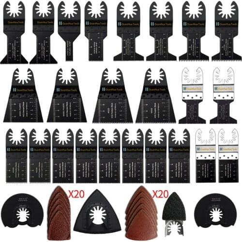 Universal Saw Blade Set Oscillating Multi Tool Straight Scale Multitools Cutting Wood Saw Blades For Fein Multimaster Power