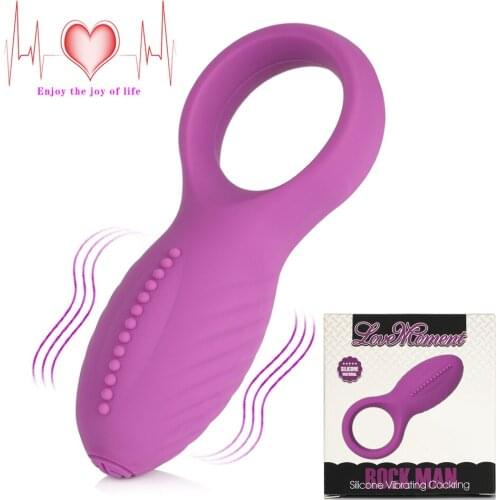 Vibrating Penis Dildo Vibrator Ring for Male Delay Silicone Dick Ring Clitoris Stimulator Ring On Penis Adult Sex Toys for Men