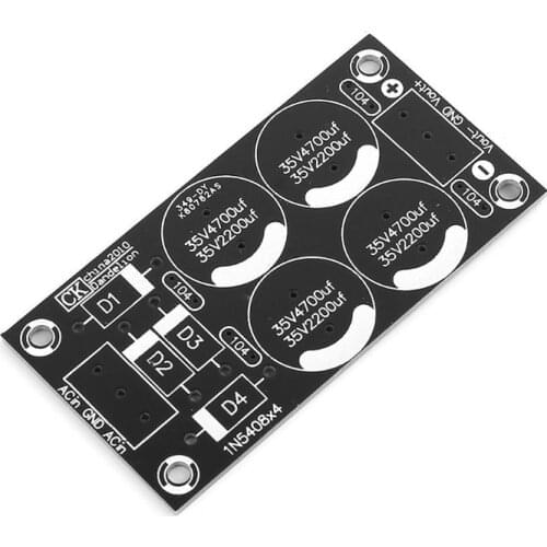 4 1N5408 diodes Rectifier Filter Power Supply Board Amplifier Dual Power PCB Bare Board -hol