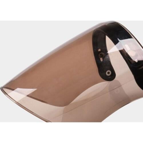 652F Open Face Helmet Visor Protector 3-Snap Helmet Peak Lens Motorcycle Helmet Accessories