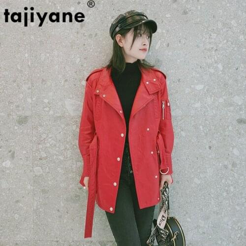 Sheepskin Real 100% Coat Female Autumn Winter Jackets 2021 Moto Biker Genuine Leather Jacket Women Leather Coats 20001