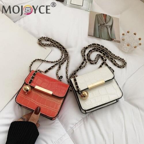 Women Gradient Stone Pattern Messenger Bag Vintage Color PU Leather Mini Handbag Ladies Retro Flap Rectangular Handbag