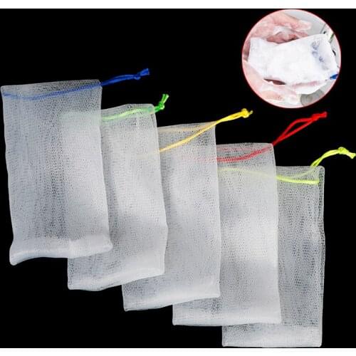 1/2/5pcs Soap Foaming Net Saver Bag Suds Bubbles Maker Skin Care Bath Easy Bubble Mesh Random