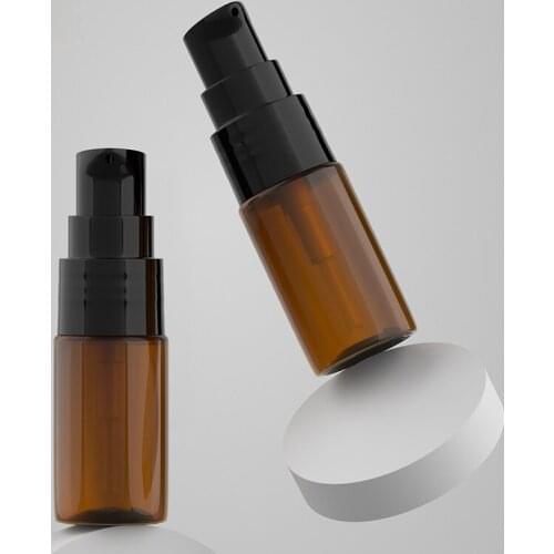 1pcs 10ml Flat Shoulder Birds Beak Bottle Powder Pump Emulsion Bottle PET Plastic Bottle Essence Bottle