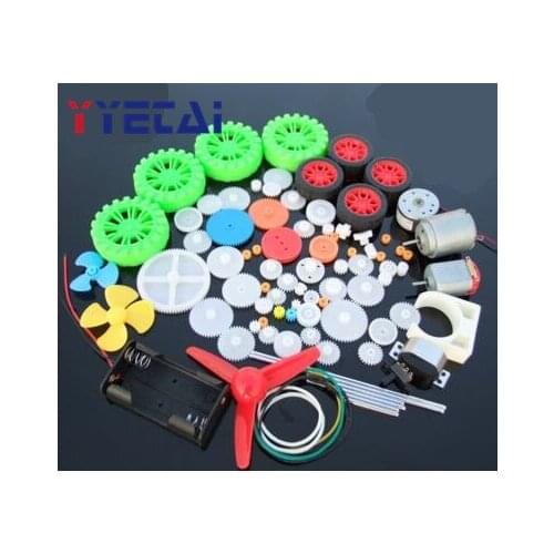 1PCS 69pcs Gearbox toy robot motor plastic gear DIY model accessories DD