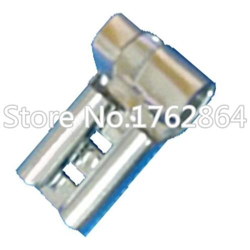 100 PCS 4.8 Series Bend Buttons 4.8 * 0.5MM 187 Female Terminals Tinned