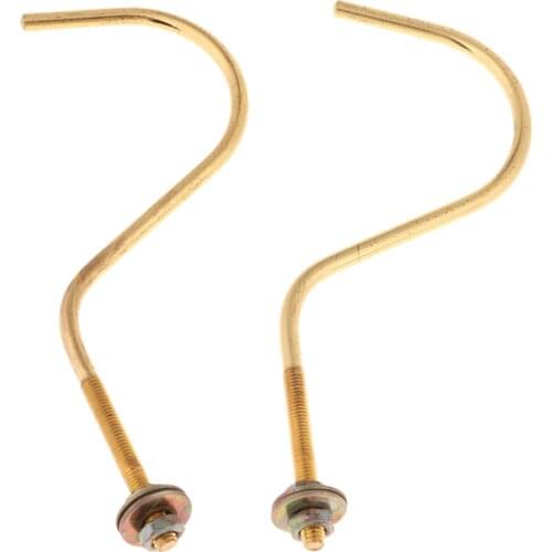 2 Pieces Pool Table Brass Hook Snooker Pool Bridge Cue Stick Rack