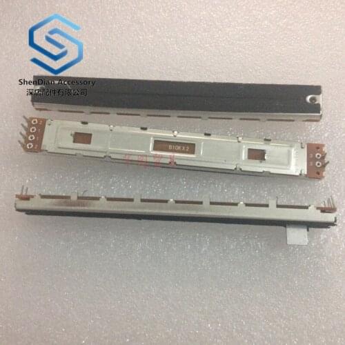 3pcs 100% new 128mm sc-1009g 100 stroke mixer double straight sliding potentiometer b10k handle length 8mmb push