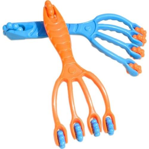 4 Fingers Roller Massager Plastic Rolling Body Relieve Fatigue Massage Relaxation Hip Head Leg Massage Products 19x7.5cm EK