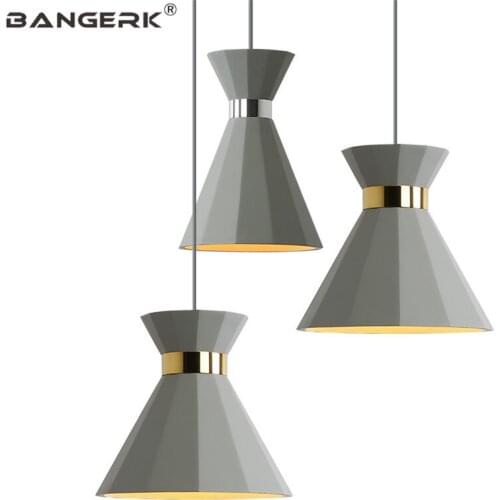 BANGERK Nordic Design Industrial Vintage Pendant Lamp Loft Cement LED Hanging Lights Dining Room Home Decor Lighting Fixtures