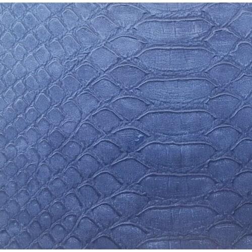 Benson brand synthetic PU matte snake scale skin faux leather fabric for shoes handbag material