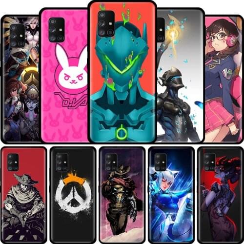 Hot Overwatch ow Game Cell Phone Case for Samsung Galaxy A50 A10 A70 A30 A40 A20s A10s A10e A80 A90 A51 5G TPU Soft Cover Coque