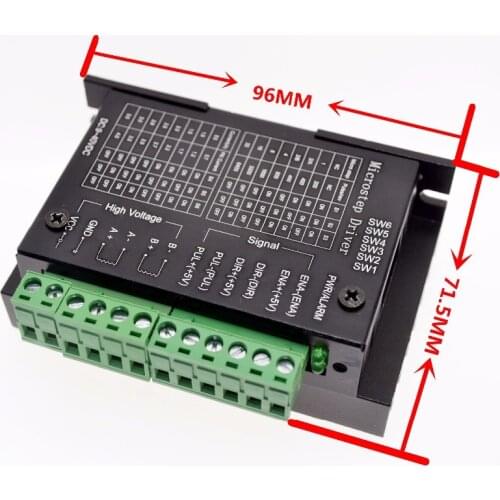 Stepper motor driver tb6600 nema 23 nema 34 42/57/86 nema17 4.5A 40V 1 axis stepping motor cnc engraving machine Free Shipping